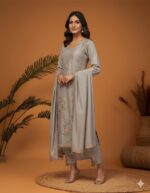 Grey Elegance Threadwork Suit