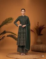 Bottle Green Anarkali Grace Set