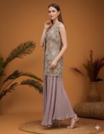 Lavender Lace Jacket Set