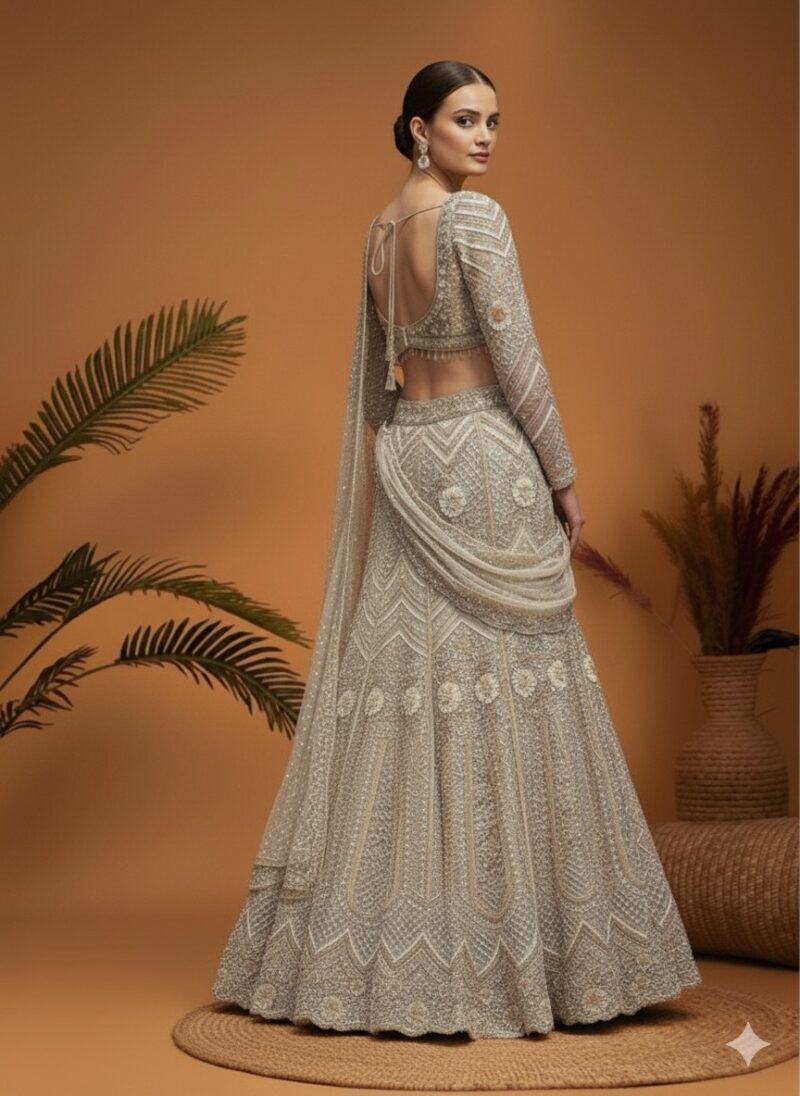 Timeless Silver Radiance Lehenga