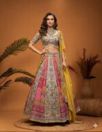 Multicolour Regal Embroidered Lehenga Set
