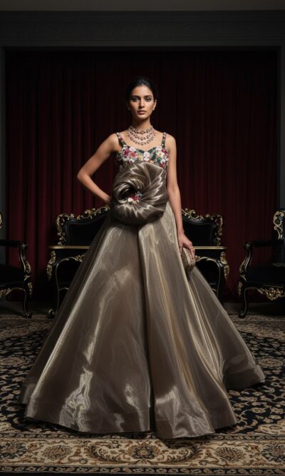 Mocha Rose Ballgown
