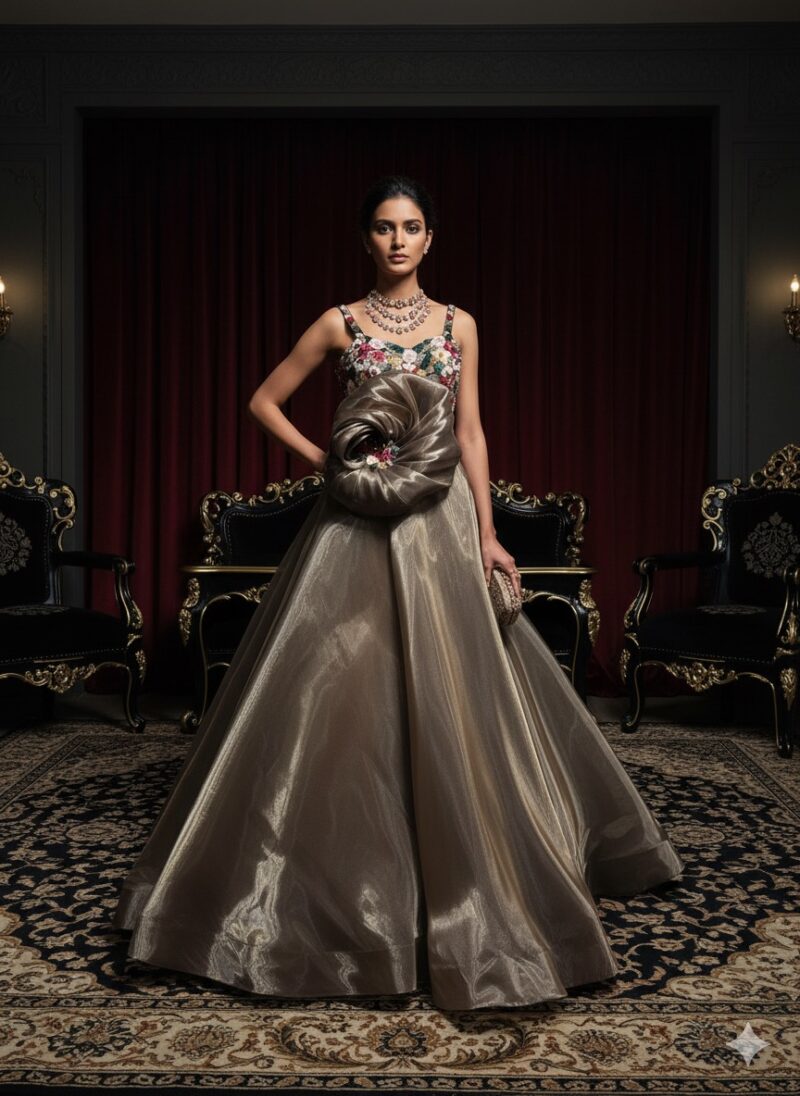 Mocha Rose Ballgown