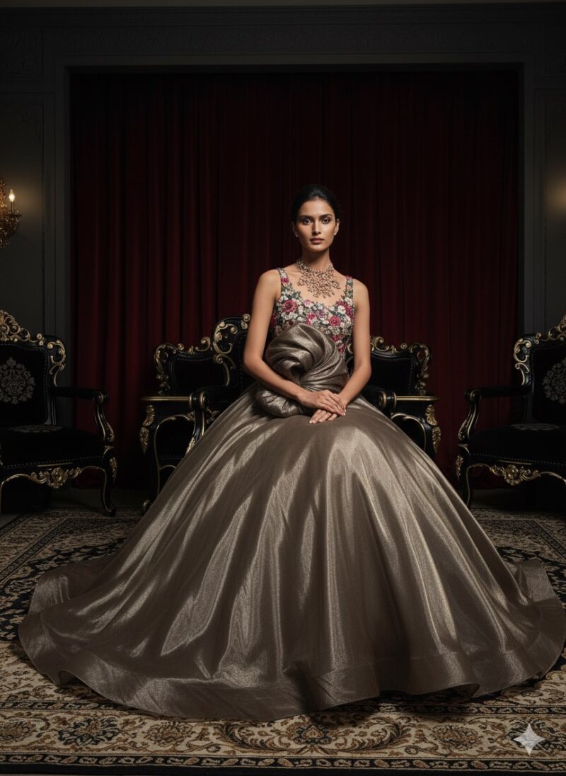 Mocha Rose Ballgown