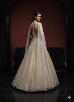 Champagne Cascade Pearl Gown
