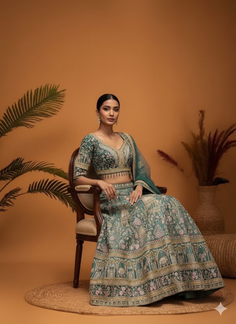 Eternal Mughal Grace Attire