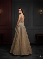 Regal Bronze Sequin Gown