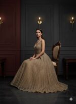 Regal Bronze Sequin Gown