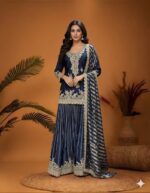 Starry Night Sharara Elegance Attire