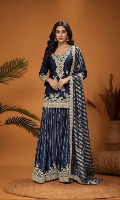 Starry Night Sharara Elegance Attire