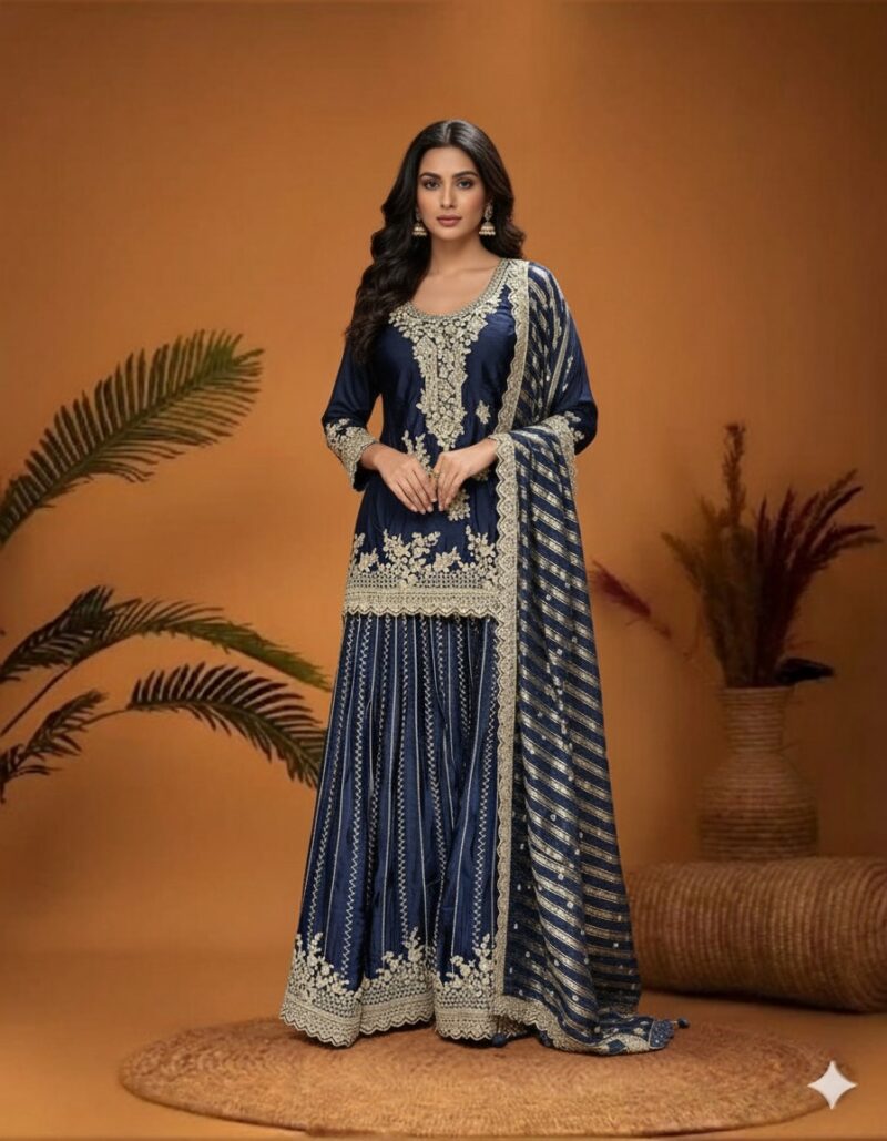 Starry Night Sharara Elegance Attire