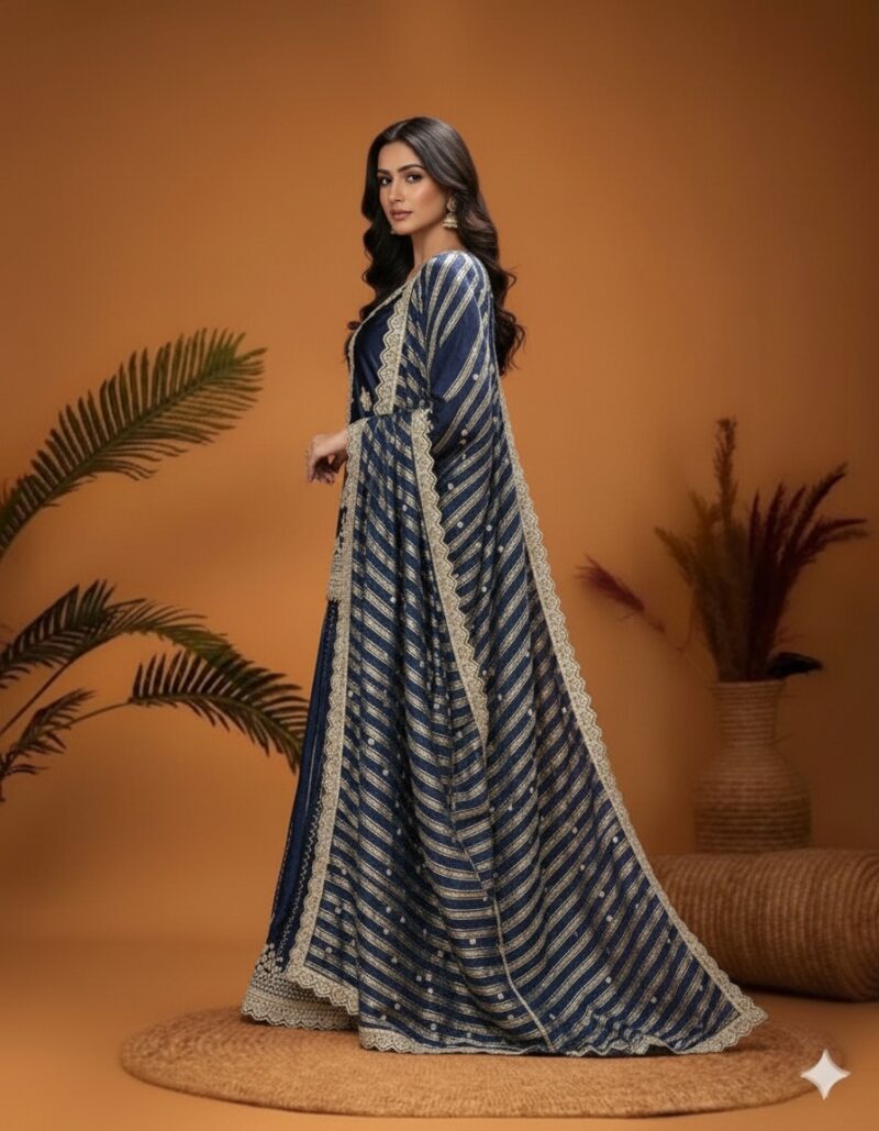 Starry Night Sharara Elegance Attire