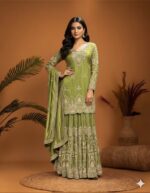 Timeless Zari Work Sharara Suit