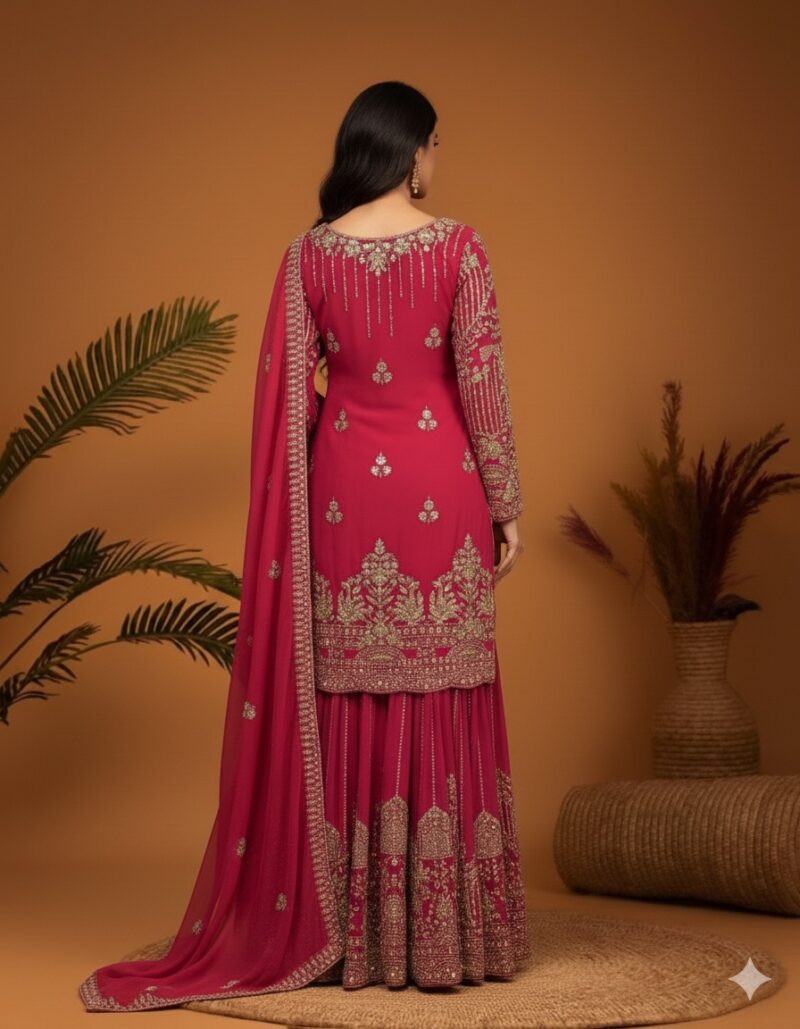 Timeless Zari Work Sharara Suit