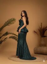 The Emerald Bloom Skirt Set