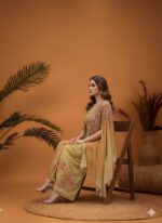 Contemporary Cape Drape Dhoti Set