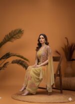 Contemporary Cape Drape Dhoti Set