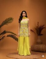 Radiant Embroidered Peplum Set