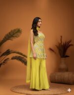 Radiant Embroidered Peplum Set