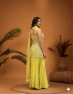 Radiant Embroidered Peplum Set