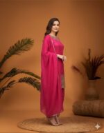 Hot Pink Dhoti Style Suit