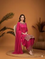 Hot Pink Dhoti Style Suit