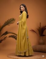 Mustard Glow skirt suit