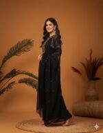 Midnight Noir Palazzo Style Suit