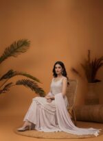 Ornate Soft Pink Charm Sharara Suit