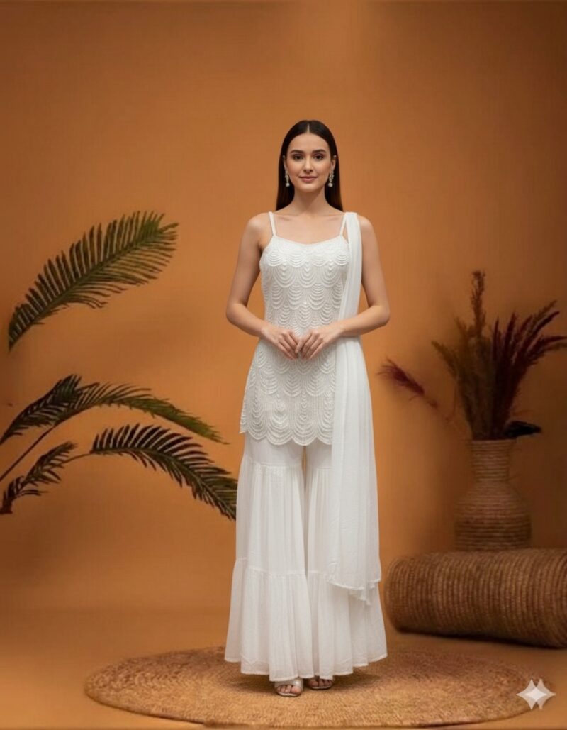 Minimal Scallop Sharara Set