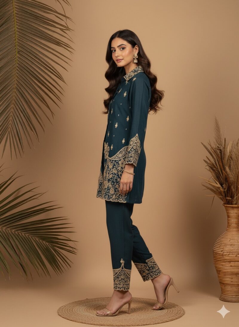 Deep Teal Green Co-ord Set