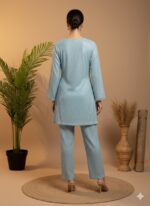 Ice Blue Sequin Set