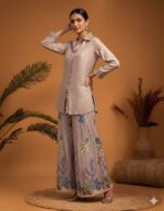 Multi Thread Collared Palazzo Set