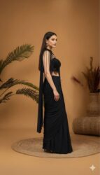 Midnight Instyle Tassel Ready to Wear Saree