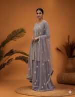 Moonlight Lavender Sharara Suit