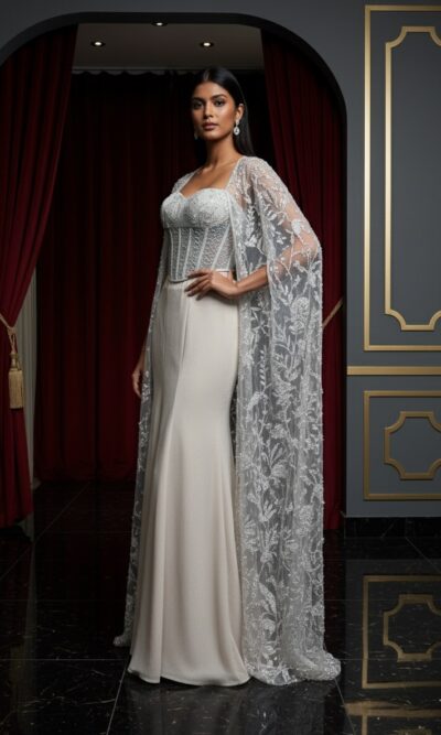 Ivory Grace Cape Set