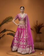 Gulabi Banarasi Charm Lehenga