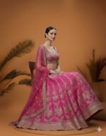 Gulabi Banarasi Charm Lehenga
