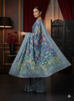 Mystical Sapphire Peacock Saree