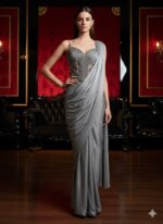 Moonlit Corset Draped Saree