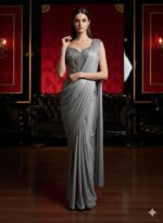 Moonlit Corset Draped Saree