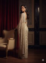 Ivory Golden Luxe Draped Saree