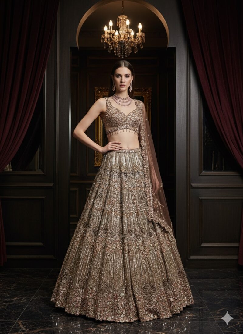 Royal Bronze Radiace Lehenga