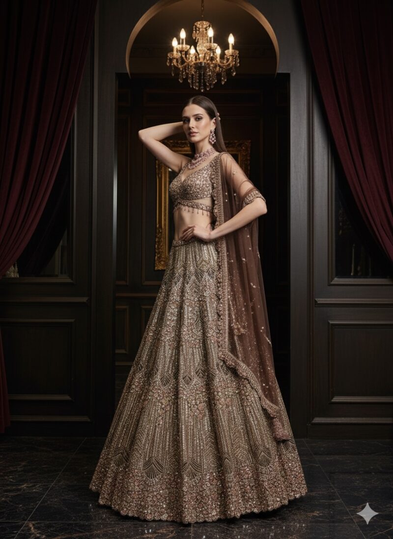 Royal Bronze Radiace Lehenga