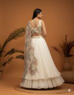 Pearl Petal Ivory Lehenga Ensemble