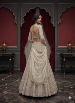 Champagne Mist Embroidered Twilight Lehenga