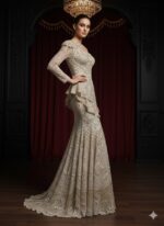 Champagne Ivory Dream Sculpted Gown