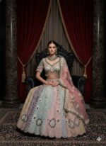 Iridescent Pastel Majestic Lehenga