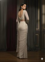 Ivory Luxe Pre Draped Saree