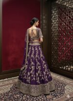 Royal Purple Zardozi Lehenga Set